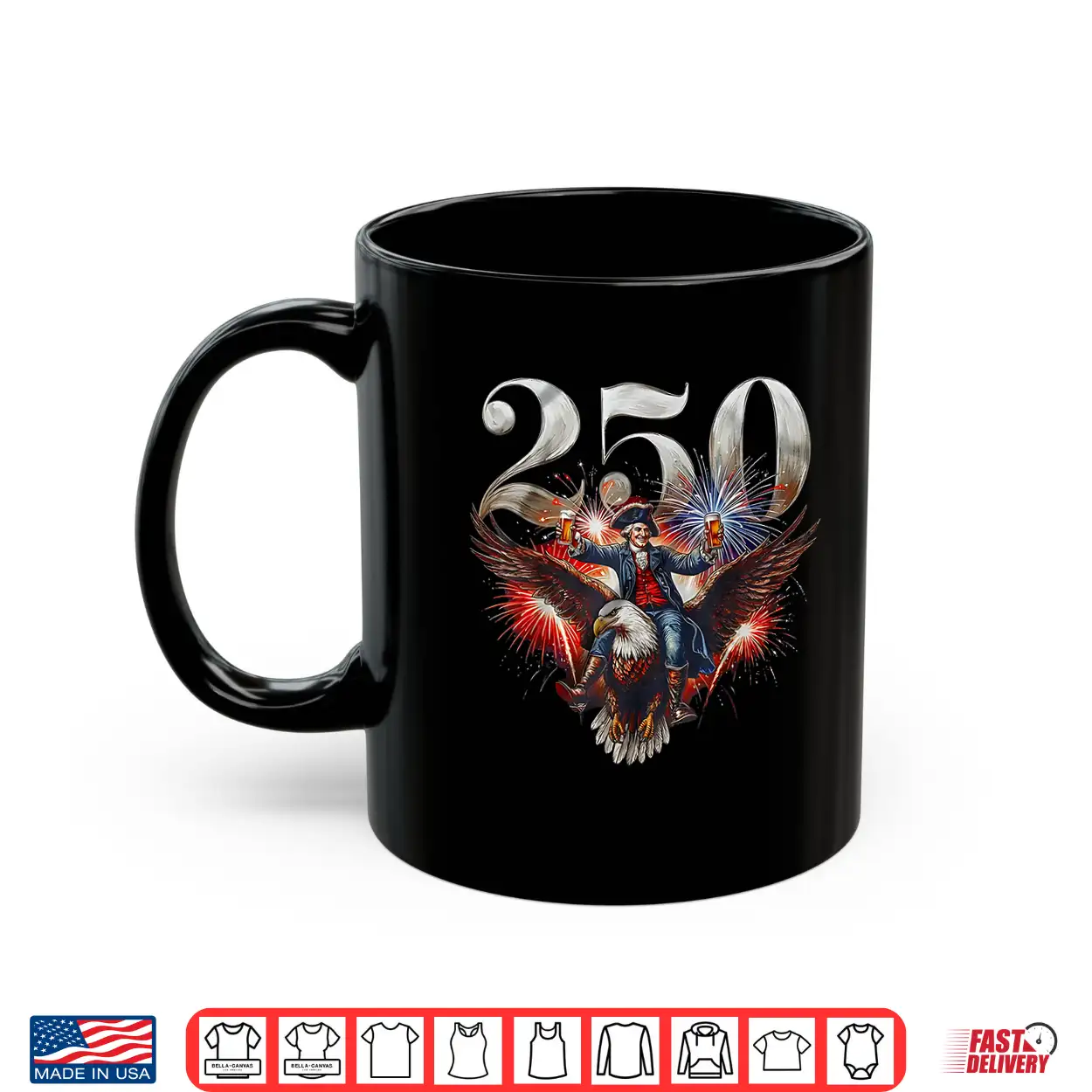 Funny Usa 250Th Birthday George Washington Riding Bald Eagle Shirt Funny Usa 250Th Birthday George Washington Riding Bald Eagle Shirt