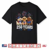 Poodle Dog 250 Anniversary Usa 250Th Poodle 4Th Of July Shirt