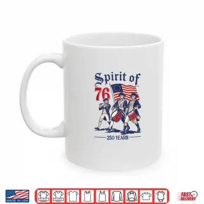 Retro Spirit Of 76 250 Years Us Semiquincentennial Patriotic Shirt 3 Mug Retro Spirit of 76 250 Years US Semiquincentennial Patriotic Shirt