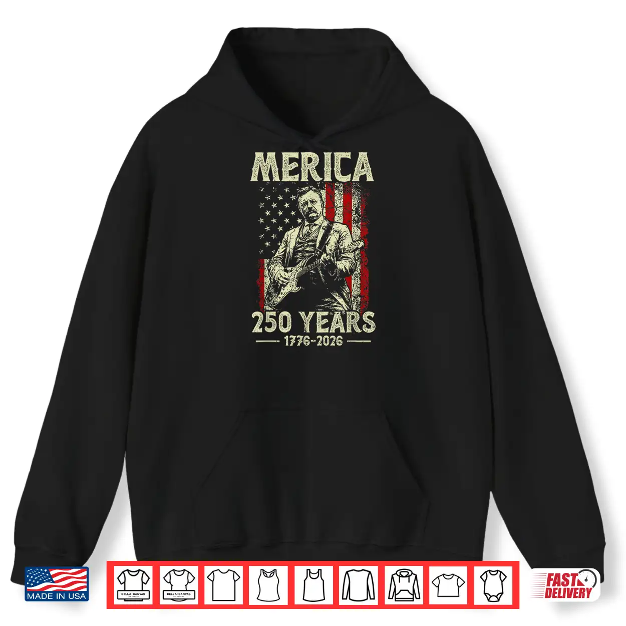Theodore Roosevelt Playing Guitar Rock N Roll American Flag Shirt Theodore Roosevelt Playing Guitar Rock N Roll American Flag Shirt
