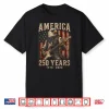 Vintage Eagle Playing Guitar 250 Years America 4Th Of July Shirt
