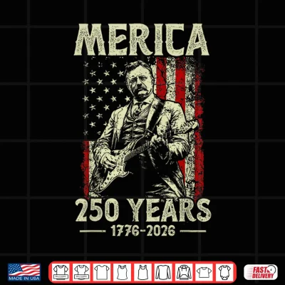 Theodore Roosevelt Playing Guitar Rock N Roll American Flag Shirt 4 Design Theodore Roosevelt Playing Guitar Rock n Roll American Flag Shirt