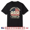 50Th Birthday 1976 America Turns 250 I Turn 50 4Th Of July Shirt