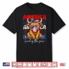 America Land Of The Free Highland Cow Patriotic Women Girl Shirt