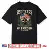 Bigfoot Patriotic 250 Years Of Freedom American Usa Flag Shirt