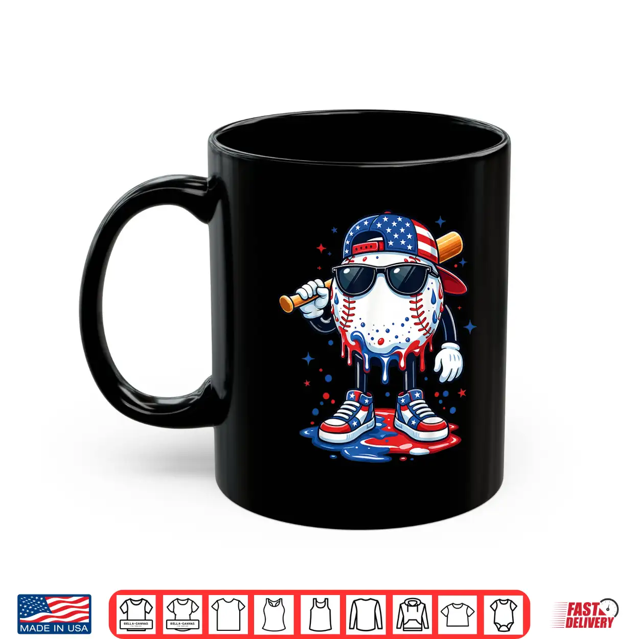 Baseball Drip Ice Cream 4Th Of July American Usa Flag Boys Shirt Baseball Drip Ice Cream 4Th Of July American Usa Flag Boys Shirt