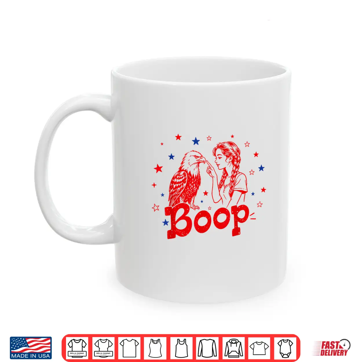 Boop Vintage Girl And Eagle Funny Patriotic 4Th Of July Shirt Boop Vintage Girl And Eagle Funny Patriotic 4Th Of July Shirt
