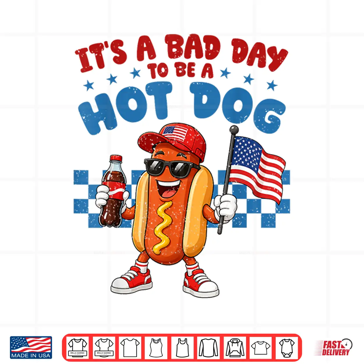Funny It’S A Bad Day To Be A Hotdog Fourth Of July Patriotic Shirt Funny It’S A Bad Day To Be A Hotdog Fourth Of July Patriotic Shirt