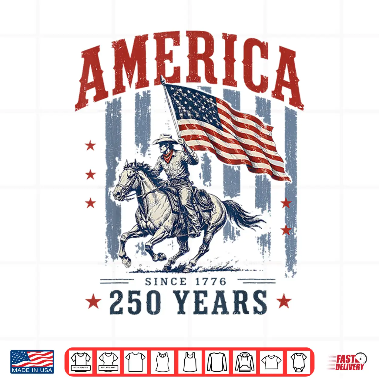 Preppy Retro Stripes America Cowboy Rodeo 250 Years Us Flag Shirt Preppy Retro Stripes America Cowboy Rodeo 250 Years Us Flag Shirt