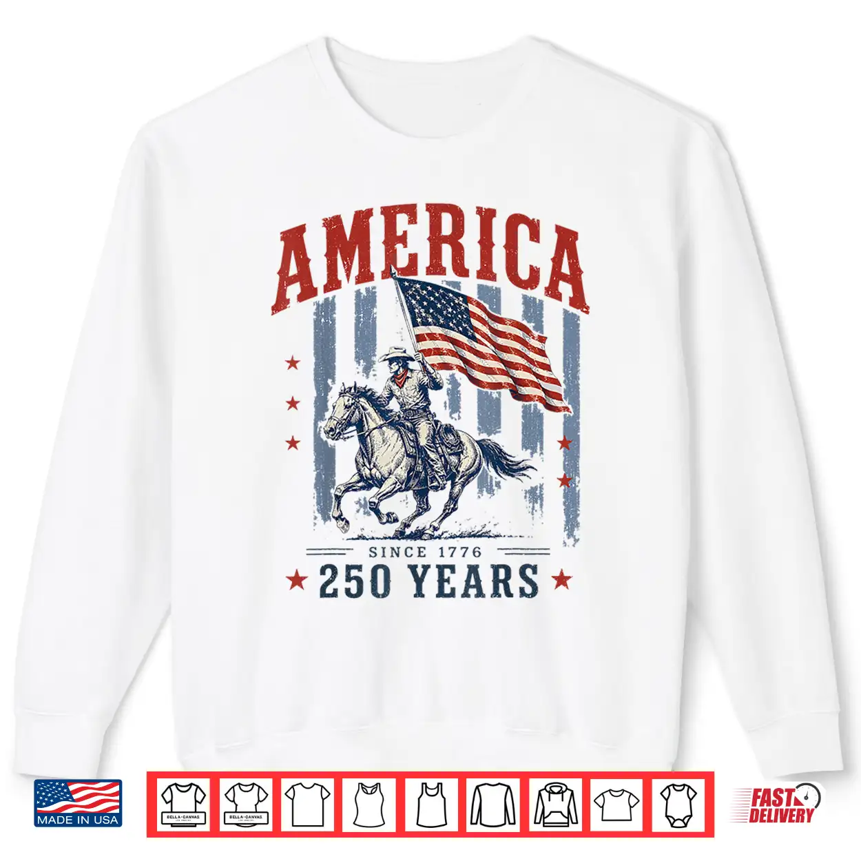 Preppy Retro Stripes America Cowboy Rodeo 250 Years Us Flag Shirt Preppy Retro Stripes America Cowboy Rodeo 250 Years Us Flag Shirt