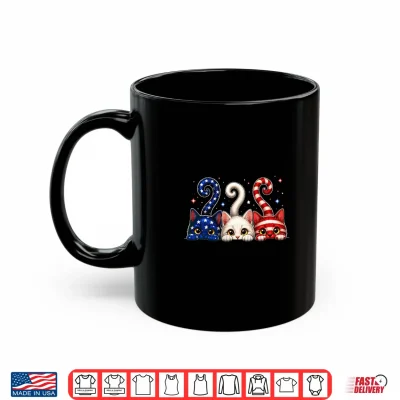 Mug Red White Blue Patriotic Cats Fourth of July Cat 4th of July Shirt 1