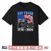 America 250Th Patriotic Usa Monster Truck 4Th Of July Kids Shirt