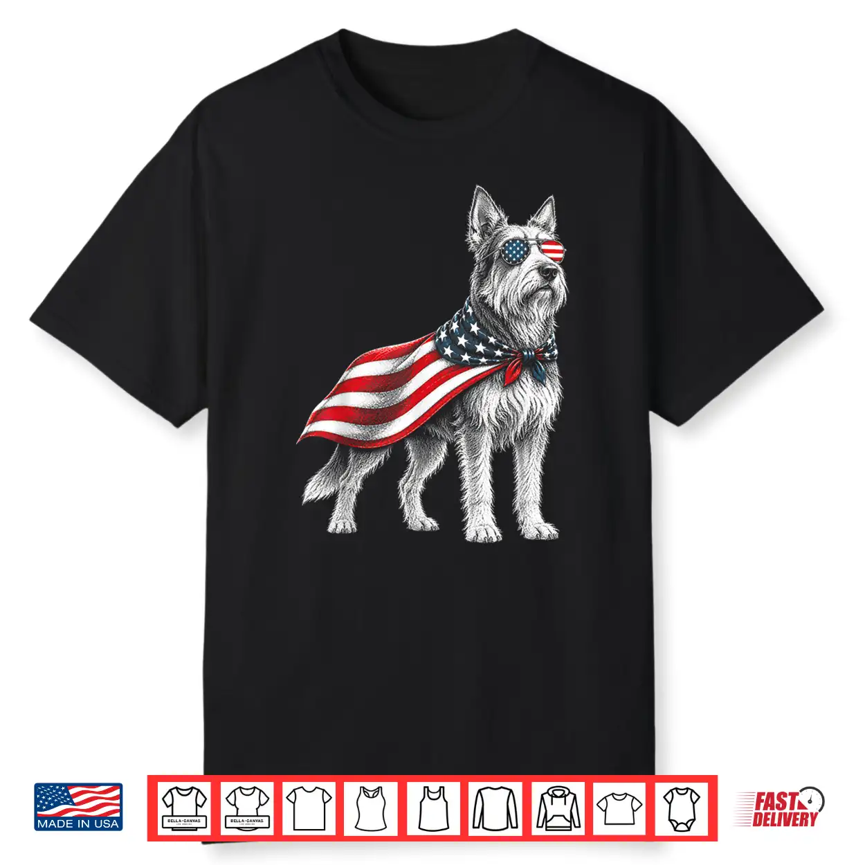 Berger Picard 4Th Of July Us American Flag Dog Patriotic Shirt Berger Picard 4Th Of July Us American Flag Dog Patriotic Shirt