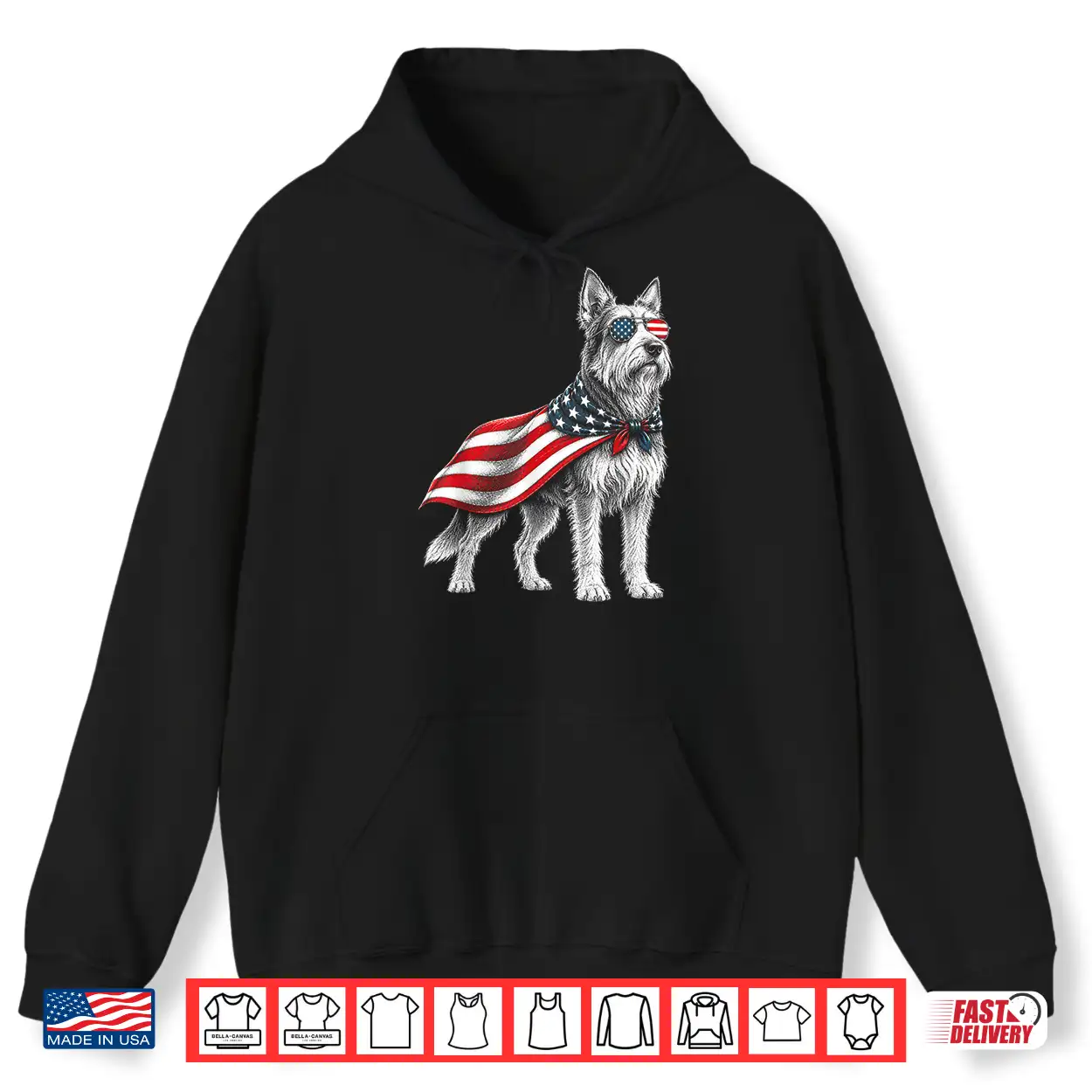 Berger Picard 4Th Of July Us American Flag Dog Patriotic Shirt Berger Picard 4Th Of July Us American Flag Dog Patriotic Shirt