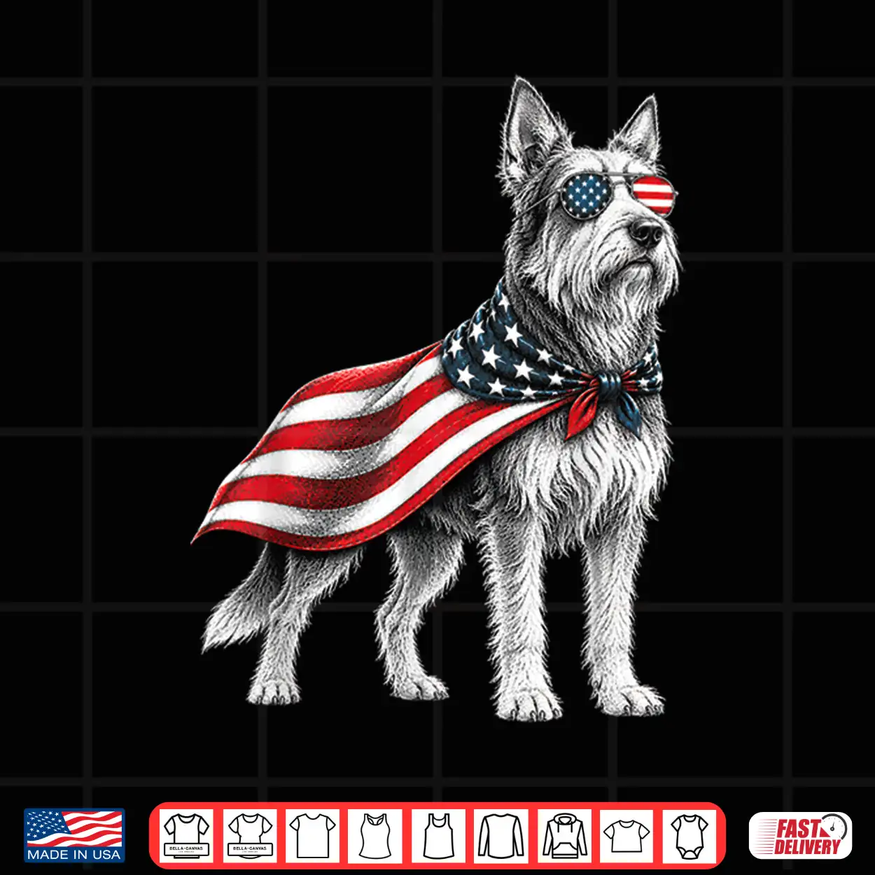 Berger Picard 4Th Of July Us American Flag Dog Patriotic Shirt Berger Picard 4Th Of July Us American Flag Dog Patriotic Shirt