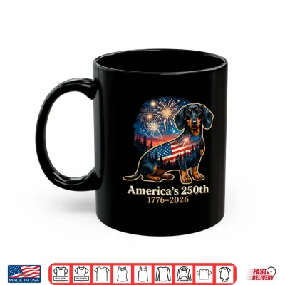 Mug Funny Dachshund 4th of July Shirt