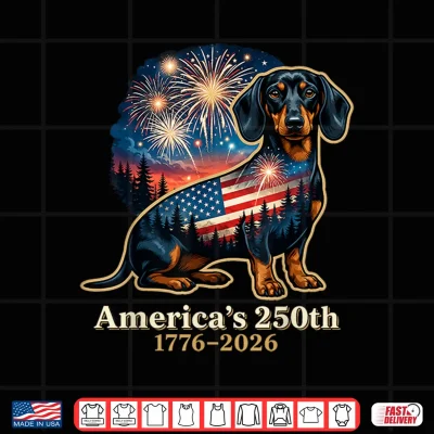 Design Funny Dachshund 4th of July Shirt