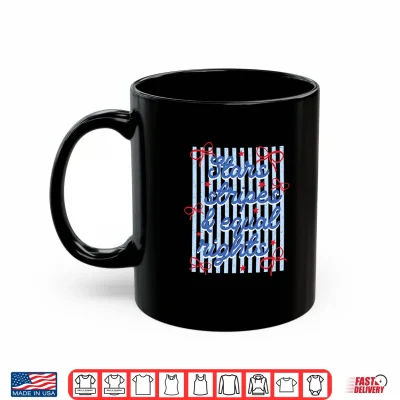 Mug Liberal 4th of July Stars Stripes and Equal Rights Striped Shirt