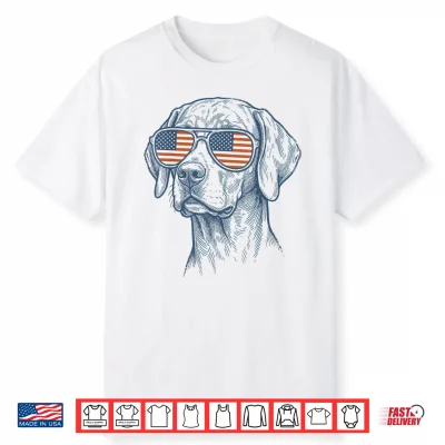 Patriotic Vizsla Dog Mom Dad 4Th Of July Vintage Men Women Shirt