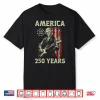Thomas Jefferson Playing Guitar America 250 Years Usa Flag Shirt