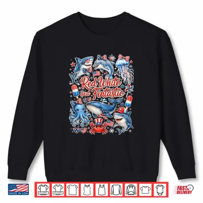 Sea Patriotic Ocean Red White And Fintastic 4Th Of July Premium Tri Blend Shirt 2 Sweatshirt Sea Patriotic Ocean Red White and Fintastic 4th of July Premium Tri Blend Shirt