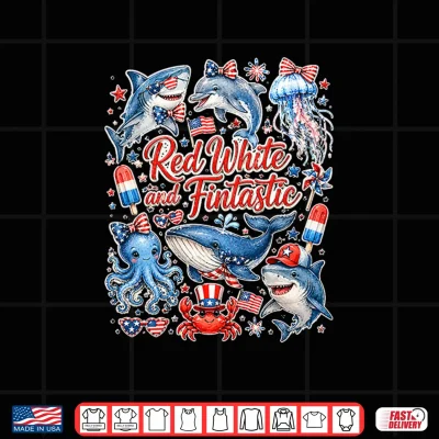 Sea Patriotic Ocean Red White And Fintastic 4Th Of July Premium Tri Blend Shirt 4 Design Sea Patriotic Ocean Red White and Fintastic 4th of July Premium Tri Blend Shirt