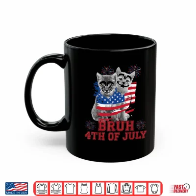 Mug Funny Bruh 4th of July Boys Kids Flag Shirt