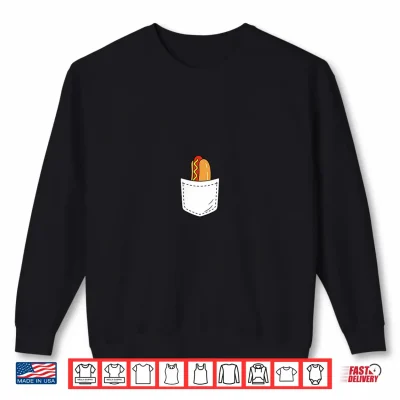 Hotdog Pocket Usa American Flag Fourth Of July Patriotic Men Shirt 1 Sweatshirt Hotdog Pocket USA American Flag Fourth of July Patriotic Men Shirt