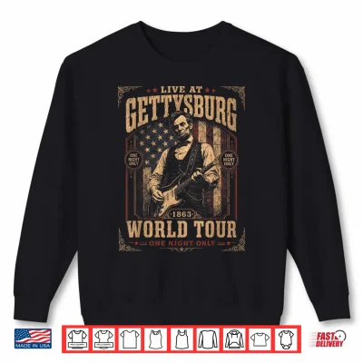 Sweatshirt USA 250 Live at Gettysburg One Night Only One Night Only Shirt