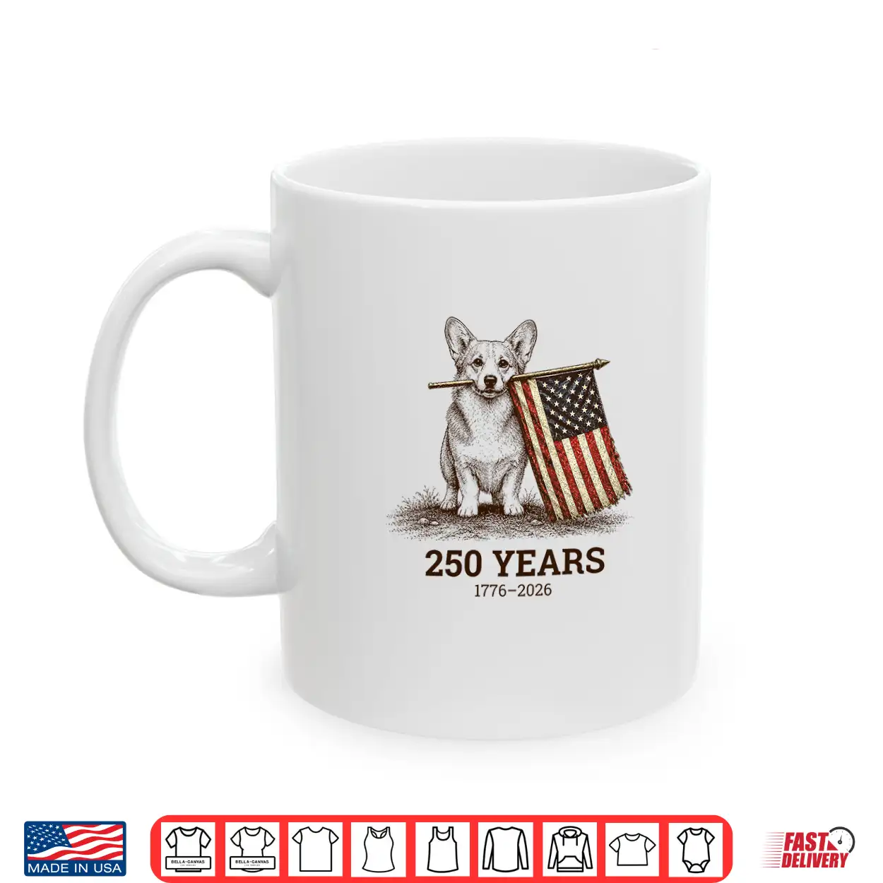 Vintage Corgi Patriotic Dog 250 Years 1776 2026 4Th Of July Premium Tri Blend Shirt Vintage Corgi Patriotic Dog 250 Years 1776 2026 4Th Of July Premium Tri Blend Shirt