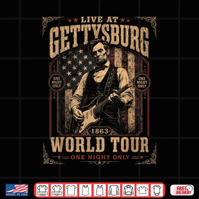Design USA 250 Live at Gettysburg One Night Only One Night Only Shirt