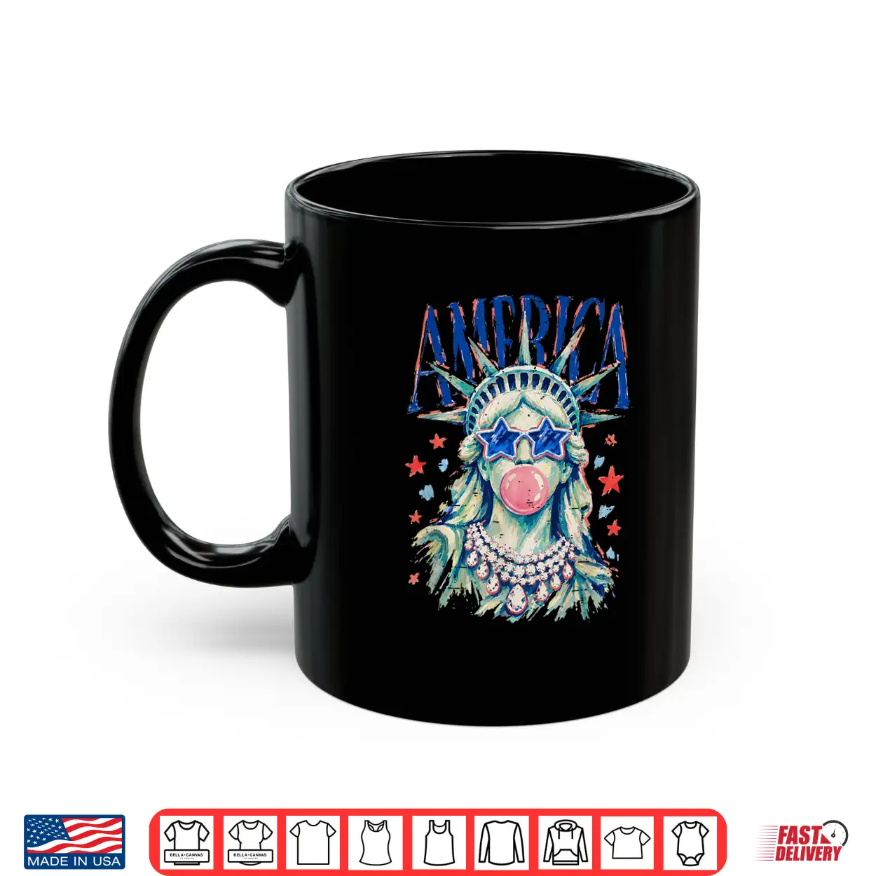Vintage Statue Of Liberty Blowing Bubble America 4Th Of July Shirt Vintage Statue Of Liberty Blowing Bubble America 4Th Of July Shirt