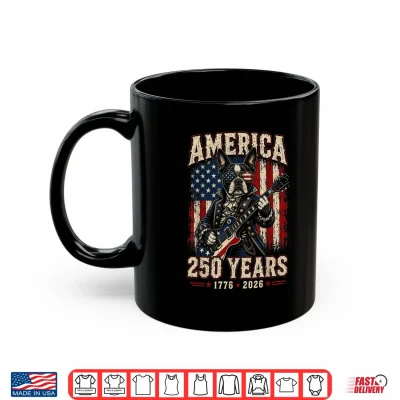 Mug 250 Years America Boston Terrier Dog Patriotic USA 4th July Shirt