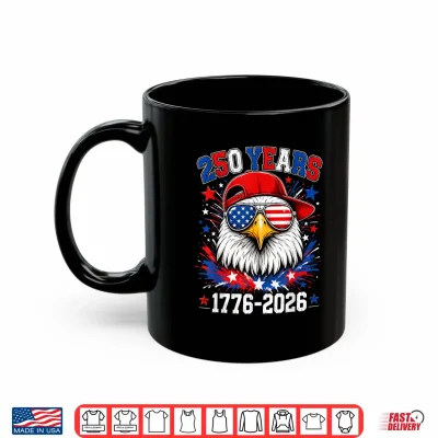 Mug 250th Anniversary USA Boys Kids Eagle 250 Years 4th of July Shirt
