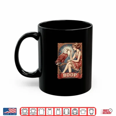 Mug Boop Vintage Girl and Eagle Funny 4th of July Patriotic Shirt