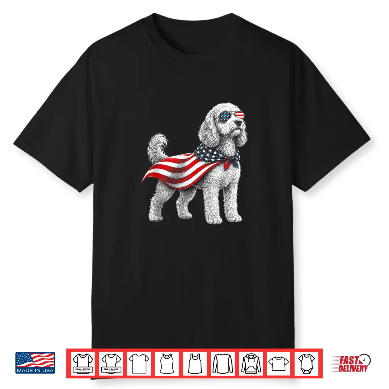 Cockapoo 4Th Of July Us American Flag Doodle Dog Patriotic Shirt Cockapoo 4Th Of July Us American Flag Doodle Dog Patriotic Shirt
