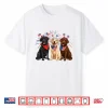 Cute Three Labrador Dogs American Flag 4Th Of July Patriotic Shirt
