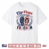 Flip Flops Fireworks Freedom Usa Flag Summer 4Th Of July Shirt
