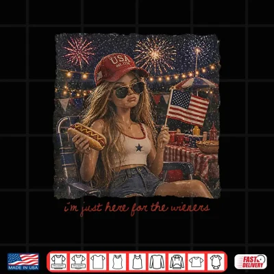 Just Here For The Wieners 4Th Of July 250 Years Amrican Girl Shirt 4 Design Just Here for the Wieners 4Th of July 250 Years Amrican Girl Shirt