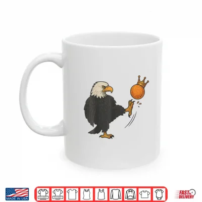 Mug No Kings in America Patriotic American Eagle 4th of July Performance Shirt