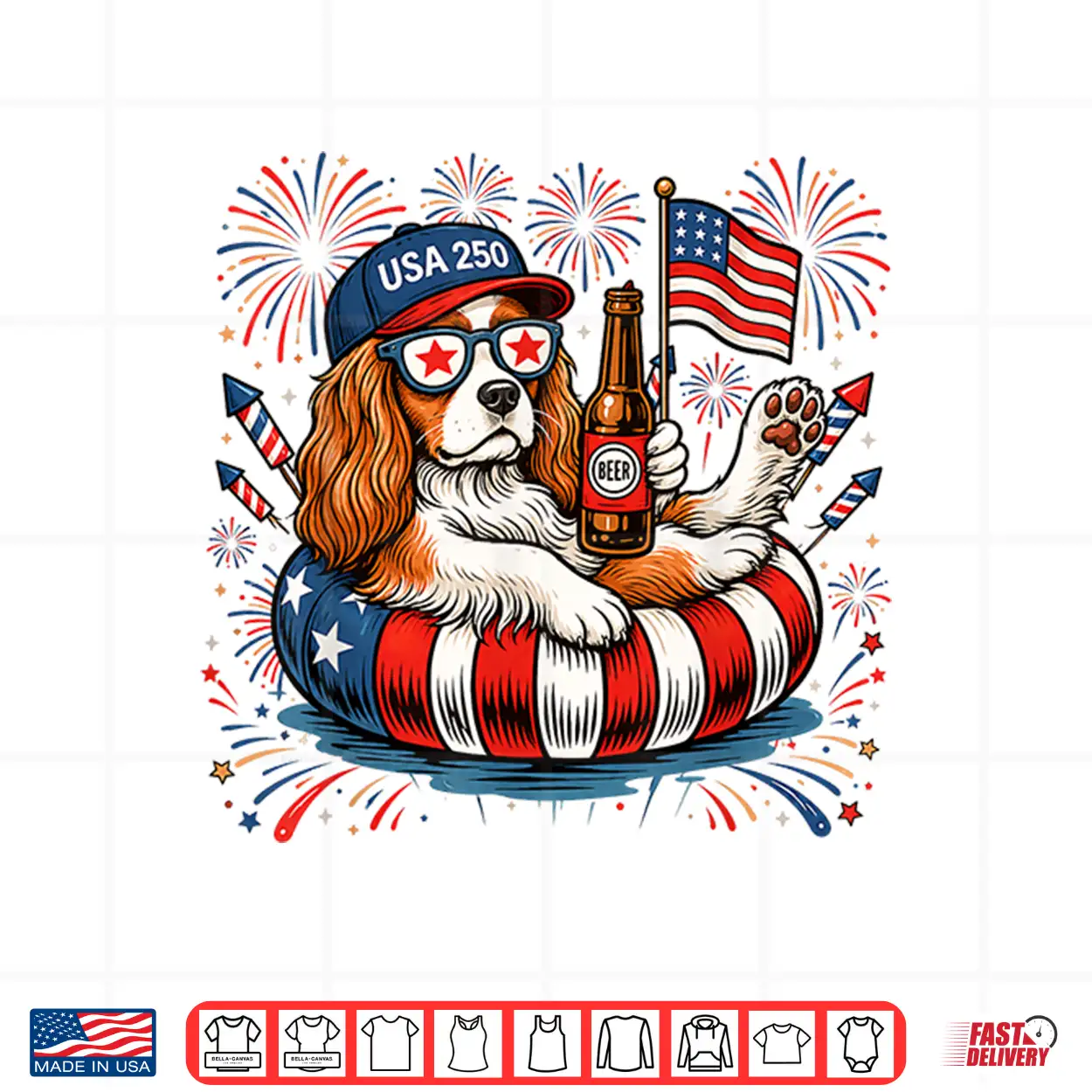 Patriotic Cavalier King Charles 4Th Of July Usa 250 Years Shirt Patriotic Cavalier King Charles 4Th Of July Usa 250 Years Shirt