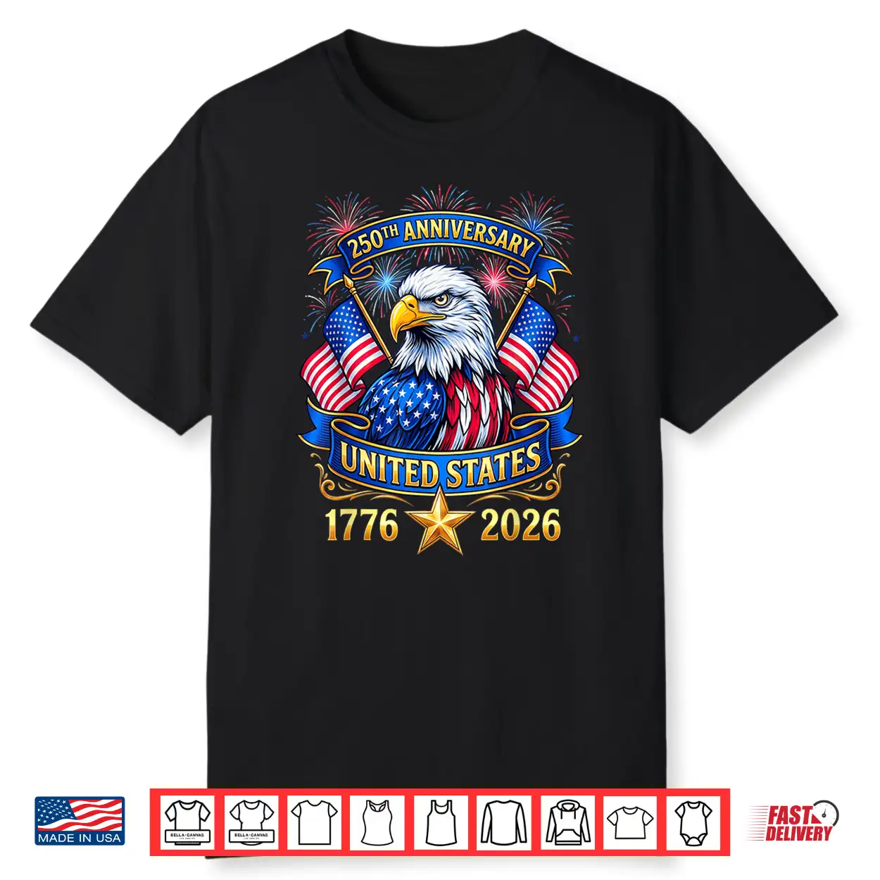 250 Years 1776 2026 American 250Th 4Th Of July Anniversary Shirt 250 Years 1776 2026 American 250Th 4Th Of July Anniversary Shirt