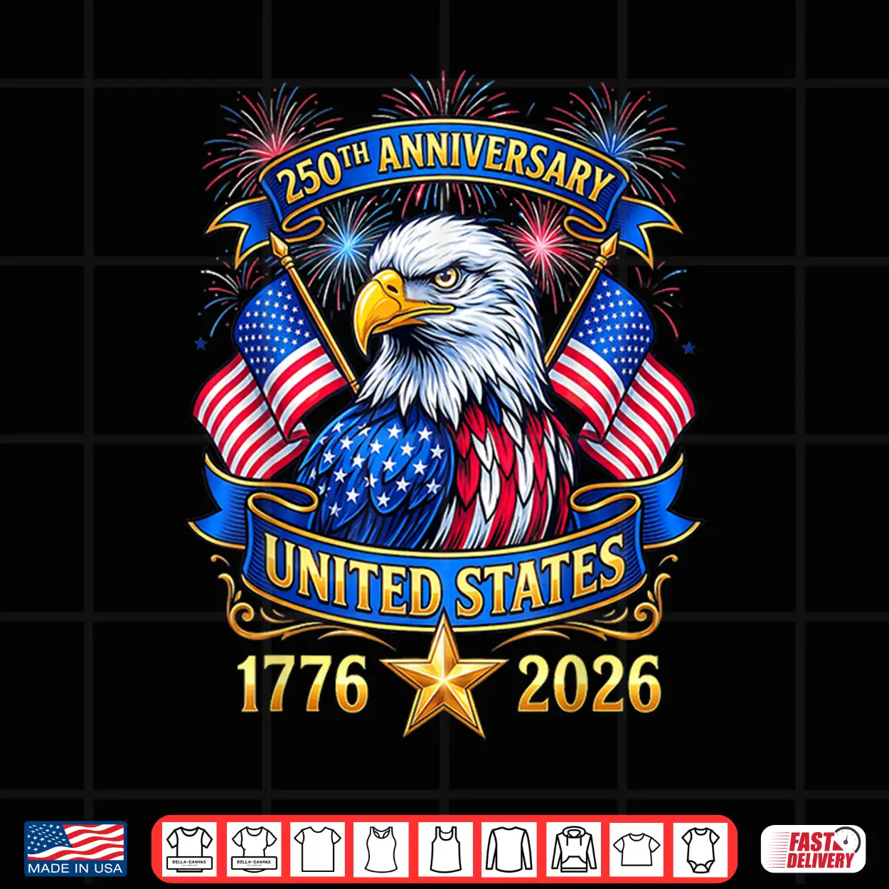 250 Years 1776 2026 American 250Th 4Th Of July Anniversary Shirt 250 Years 1776 2026 American 250Th 4Th Of July Anniversary Shirt