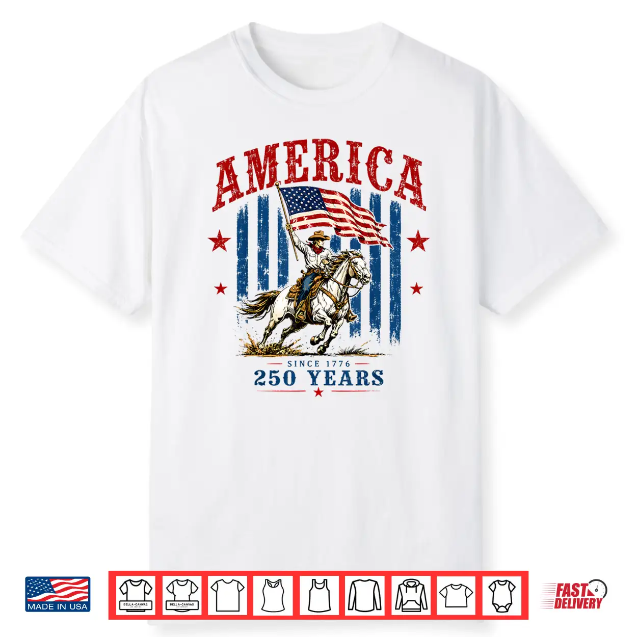 America 250Th Anniversary Western Patriotic 4Th Of July Shirt America 250Th Anniversary Western Patriotic 4Th Of July Shirt