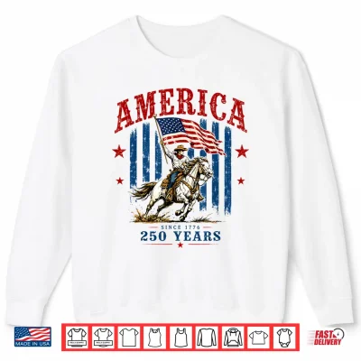America 250Th Anniversary Western Patriotic 4Th Of July Shirt 2 Sweatshirt America 250th Anniversary Western Patriotic 4th of July Shirt