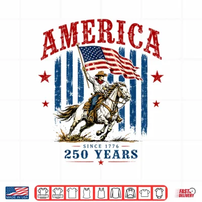 America 250Th Anniversary Western Patriotic 4Th Of July Shirt 4 Design America 250th Anniversary Western Patriotic 4th of July Shirt