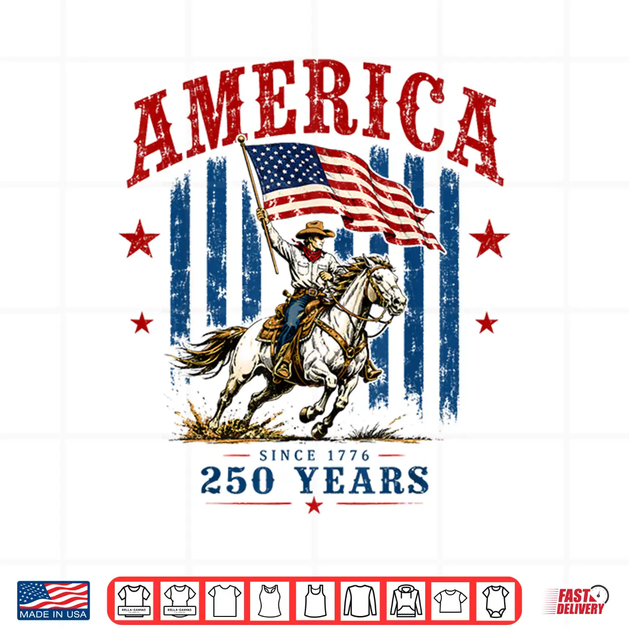 America 250Th Anniversary Western Patriotic 4Th Of July Shirt America 250Th Anniversary Western Patriotic 4Th Of July Shirt