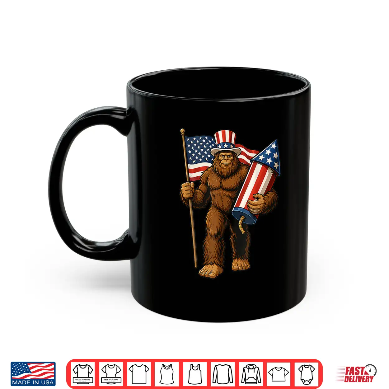 Bigfoot Fireworks 4Th Of July Patriotic Sasquatch Usa Flag Shirt Bigfoot Fireworks 4Th Of July Patriotic Sasquatch Usa Flag Shirt