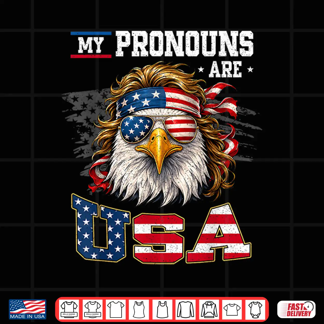 Funny My Pronouns Are Usa Eagle American Fourth Of July Men Shirt Funny My Pronouns Are Usa Eagle American Fourth Of July Men Shirt