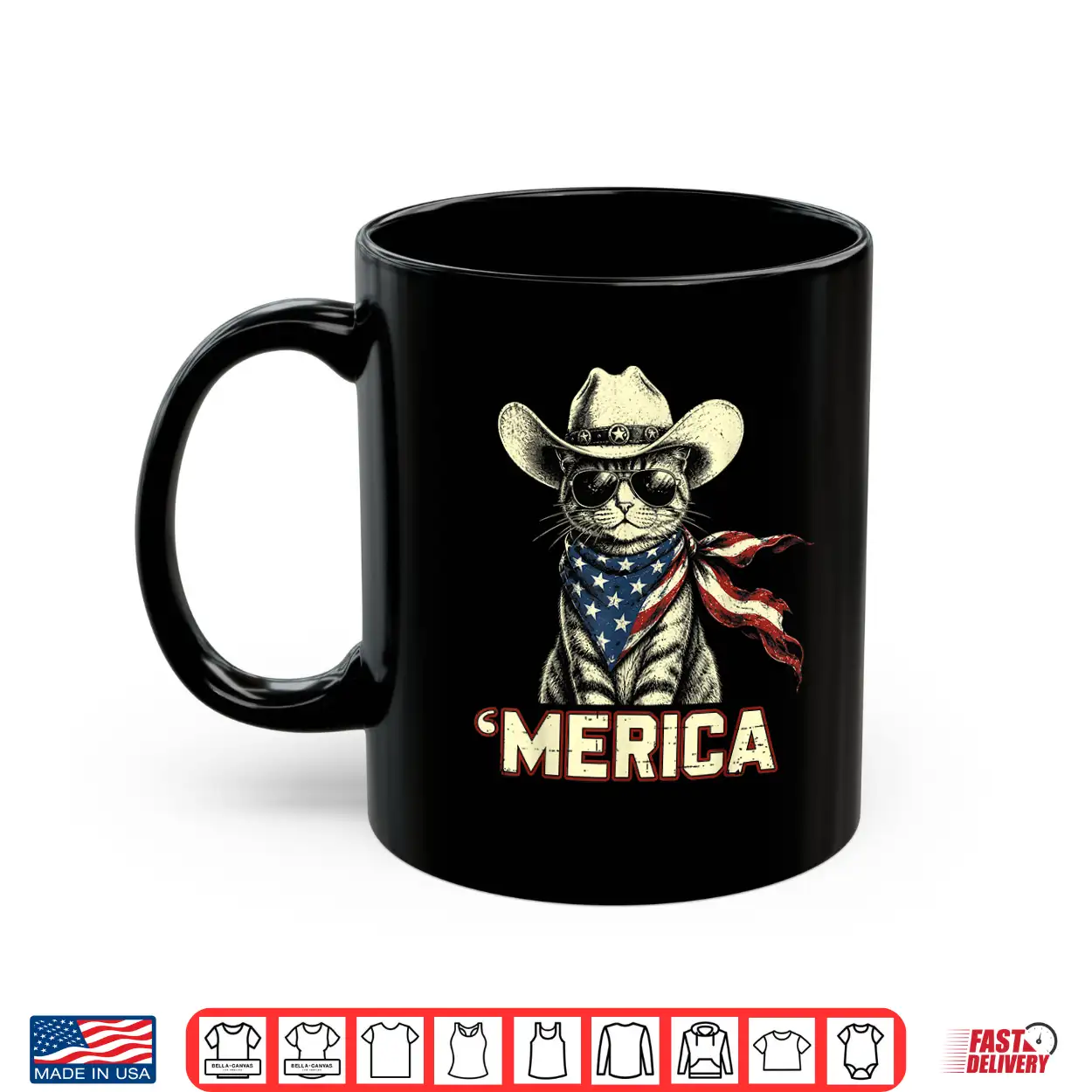 Funny Usa ‘Merica Cat 4Th Of July Patriotic Men Women Kids Shirt Funny Usa ‘Merica Cat 4Th Of July Patriotic Men Women Kids Shirt